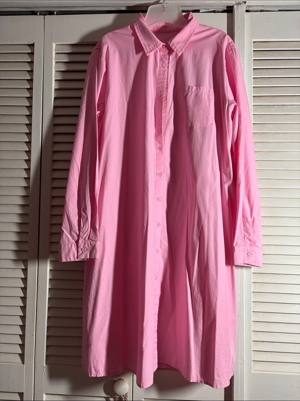 Pink Long-Sleeve Dress